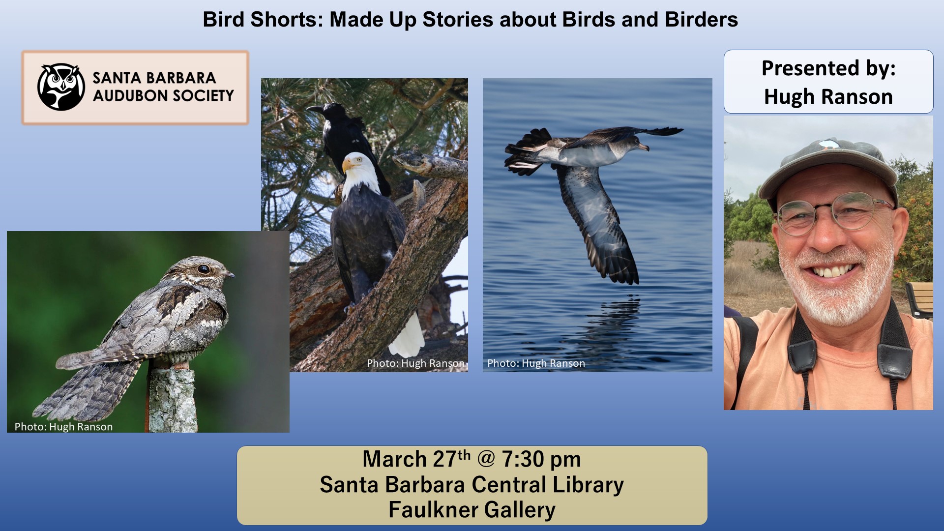 Program: Bird Shorts: Made Up Stories about Birds and Birders